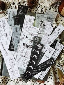A Pack Of 15/30 Vintage Ticket Notes DIY Collage Decorative Material Stickers - Multicolor - View 8