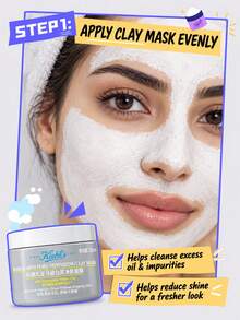 Kiehl's Rare Earth Deep Pore Cleansing Masque,125ml Cleansing,Visibly Reduces Appearance Of Enlarged Pores,Contains Oatmeal And Aloe Vera To Relieve, Hydrate And Shield Sensitive Skin - Masker tanah liat putih 125ml - View 7