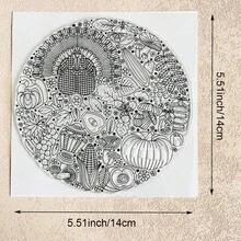 Thanksgiving Autumn Transparent Silicone Stamps, Turkey, Pumpkin, Rabbit, Autumn Text Pattern Rubber Stamps, Suitable For Greeting Card Making, Scrapbooking, DIY Paper Crafts - Thanksgiving-1 - View 13