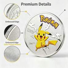 Funko Koin Peringatan Logam Koleksi Pokémon yang Indah dengan Desain Timbul Berwarna Cerah, Dibuat dari Logam Premium dengan Tekstur Halus, Sempurna untuk Koleksi dan Dekorasi, Hadiah Ulang Tahun dan Liburan yang Ideal untuk Penggemar Anime dan Anak-anak - Beraneka warna - View 3
