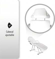Spa Massage Table - White - View 3
