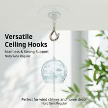 5/3/1pc Self-Adhesive Hanging Hook, Heavy-Duty Wind-Resistant Screw Hook, Suitable For Outdoor Garden Flower Pot Hanging Bracket - Multicolor - View 2