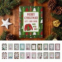 Christmas Gift Card Storage Album DIY Spiral Binding Merry Christmas Gift Card Book - A - View 5