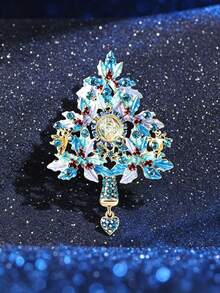 1pc Vintage Court Style Brooch, Unique Charm, Perfect For Embellishing Suits, Coats, Dresses, Creating A Sophisticated Atmosphere - Multicolor - View 8