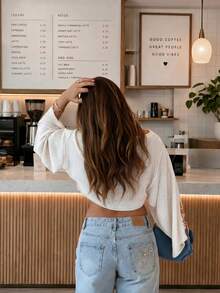 Women's New Summer Cropped Sweater, Suitable For Beach Vacation, Travel And Daily Wear - White Teeth - View 3