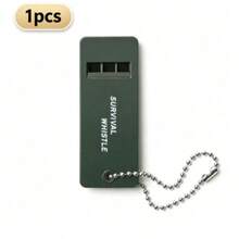 1pc Extra Loud Survival Whistle, Suitable For Outdoor Emergencies, Hiking, Camping And Sports, Compact And Lightweight Design, School Outdoor Sports, Dog Training, Dog Outdoor Survival, With Keychain Rescue Signal Whistle Pendant - A - View 11