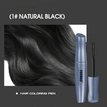 2 Pcs Portable Hair Dye Stick, Hairdressing Wand, Instant Hair Color, Temporary Hair Touch-Up Brush, Covers White & Gray Hair, Even Coverage - FBRF - View 8