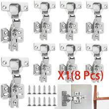 8/16 Pcs Cabinet Hinges With Screws - Inset Mute Hydraulic Soft Close Hinges For Kitchen Cupboard, Wardrobe Door, Cabinet Doors, Bedroom Furniture, Wood Box - Cabinet Hinges - View 10