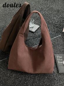 Minimalist Fashion PU Leather Shoulder Bag, Suitable For Commuting And Travel - Coffee - View 6
