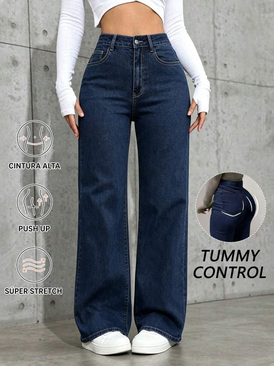Women Jeans - Dark Wash - View 1