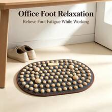 Wooden Foot Acupressure Massage Mat, Foot Reflexology Massage Pad, Portable Foot Pressure Point Stimulator, Suitable For Home, Salon, Foot Massage, Relieve Foot Soreness - Multicolor - View 7