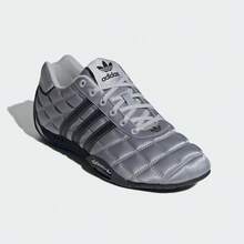 adidas 柔軟舒適賽車鞋 防滑耐磨 包覆性 低筒休閒鞋 男女同款 灰色 - 灰色 - 查看 6
