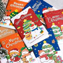 8 pièces Carnets de poche de Noël - Style aléatoire - Papeterie de Noël créative Petits carnets - Petits cadeaux Carnets de Noël - A - Voir 1