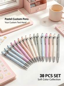 30 cây bút bi bấm nhiều màu hỗn hợp, nhiều tổ hợp màu, viết mượt, phù hợp cho văn phòng doanh nghiệp và quảng bá sự kiện - Nhiều màu - Xem 3