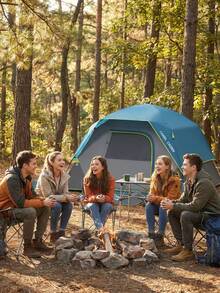CAMEL CROWN 2/4/6 Person Waterproof Camping Tent, Quick & Easy Setup, Foldable, Outdoor Backpacking Tent For Family Hiking - Dark Blue - View 6