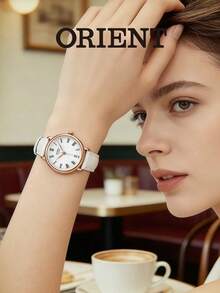 ORIENT Women's Automatic Mechanical Watch, Minimalist Business Style, FER2K002W0 - White - View 1