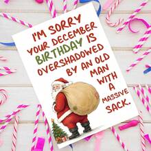 1PC-Fun Christmas Birthday Card With Envelope Merry Christmas Card Funny Christmas Card For Friends And Couples Perfect Christmas Gift For Anyone - Single Piece - View 4