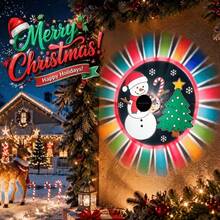 1/2pcs Outdoor Solar Powered Christmas Snowman Projector Light, IP Waterproof, Colorful Glow Snowman & Christmas Tree Pattern Projection Light, Solar Landscape Light, Suitable For Backyard, Lawn, Home Exterior Wall, Christmas Holiday & Festival Party Decoration - Christmas Snowman Projector Wall Light - View 13