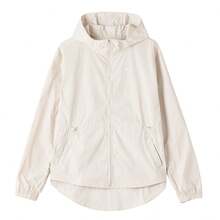 Nike Jaket kasual wanita yang tahan angin dan berpinggang pas - Coklat muda tanah - View 6
