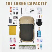 Naturehike 18L Rock Series Hiking Backpack Portable For Camping And Travel - Multicolor - View 8