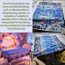 1pc Cartoon Character Theme Tablecloth, Christmas Decoration Set, Tablecloth, Party Happy Birthday Decoration, Yard Use, Room Decor, Perfect For Birthday Parties And Holiday Gatherings. Best Party Gift For Friends And Couples - Multicolor - View 5