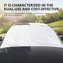 1 cái bạt che kính chắn gió ô tô chống tuyết - dễ gấp, chống tia UV và tuyết, phù hợp cho xe SUV, bạt che kính chắn gió trước ô tô gấp gọn - CC - Xem 8