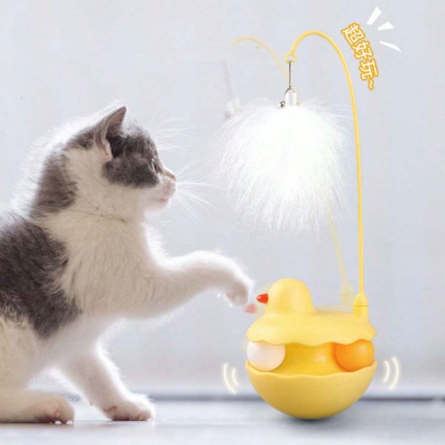 1 Conjunto de Brinquedos de Gato Roly-Poly em Formato de Patinho ...