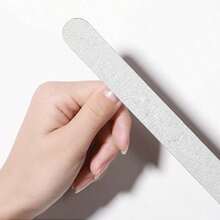 50pcs Replaceable Sandpaper Strips, Tearable, Washable, Reusable, 100/180/240 Grit (Stainless Steel Plate Sold Separately) - Light Grey - View 6