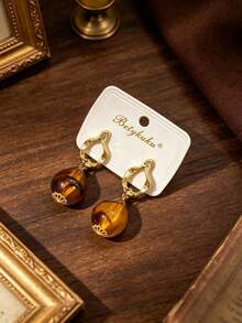 2pcs European And American Fashion Simple Elegant Water Drop Pendant Earrings For Women Daily Wear Jewelry Gift - Teardrop Earrings - View 9