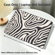 1pc Protective Case, Black & White Zebra Stripe UV Printed Pattern, Laptop Protective Sleeve, Minimalist Lightweight Durable Protective Case Suitable For 13 Inch Neo Laptop Protective Case A3404 Model/ Air Pro 13.3 13.6 14.2 15.3 16.2 Inch/ Matebook D14/D16 - View 5