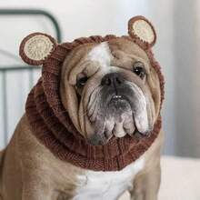 Medium To Large Dog Autumn/Winter Windproof Warm Hat Halloween Funny Pet Dog Warm Hat - Brown - View 2