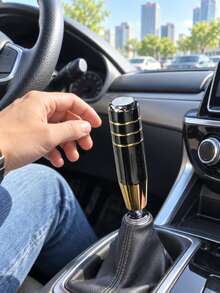 1pc Car Modification Gear Shift Knob Extended Original Car Replacement Personalized Universal Blue Burnt Alloy Gear Shift Knob - A - View 5