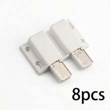 1/4/8pcs Push-To-Open Magnetic Cabinet Door Pop-Out Spring, Single/Double Head Multi-Specification Black/White/Beige Multi-Color Options, ABS Thickened Material Strong Magnetic Adsorption, One-Press Open No Handle Required, Cabinet/Wardrobe Door Invisible Opening Hardware Accessories - Push-to-open Cabinet Door Spring - View 12
