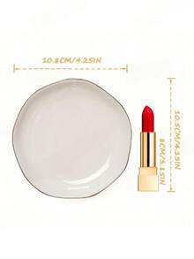 A Jewelry Storage Tray, Decorative Small Accessory Tray, Holiday Gift, Her Wedding Engagement Gift, Ceramic White Jewelry Display, Gift For Female Friends, Christmas Gift, Jewelry Storage Tray Suitable For Store Display, Wedding Jewelry Display Tray - Multicolor - View 4