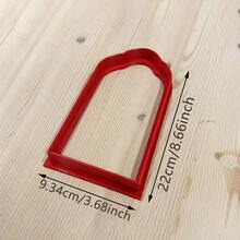 Arched Wall Hanging Clay Cutter - Ceramic Plaque Tool For Plant Impressions And Lavender Prints, Farmhouse Wall Decor, Suitable For Polymer Clay And Slab Construction - Perfect For Beginners And Experienced Potters - Red - View 4