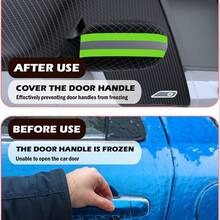 Car Windshield Snow Cover, Oxford Cloth Frost Ice Snow Sun Dust Protection Cover, Waterproof Windshield Cover With Rearview Mirror Pocket And Reflective Strip, Foldable Winter Car Front Window Half Cover Car Accessory - C'c - View 8