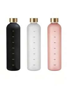 1 buah Botol Air Buram 1000ml, Gelas Air Olahraga Portabel Anti Bocor, Cocok untuk Berkemah di Luar Ruangan, Mengemudi, Bersepeda - MultiWarna - View 3
