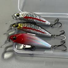 3pcs 6.5cm/11.2g Sinking Wobbling Fishing Lure With Sharp Quality Hooks - Multicolor - View 8