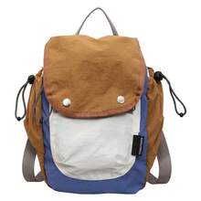 Backpack Drawstring Flap Mini Backpack Multi Pocket Lightweight For Daily Travel Outdoor Nylon Backpack - Multicolor - View 14