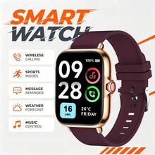 [Jam Tangan Pintar] Jam Tangan Pintar Layar Sentuh Definisi Tinggi 1,83 Inci, Tali Silikon Lembut, Mendukung Notifikasi Panggilan/SMS, Pedometer, Penghitung Kalori, Pelacak Kebugaran, Berbagai Mode Olahraga, Jam Tangan Pintar Multifungsi, Unisex, Kompatibel dengan Sistem iOS dan Android, Cocok untuk Penggunaan di Gym, Pemakaian Sehari-hari, dan Hadiah Natal/Ulang Tahun yang Ideal - MultiWarna - View 4