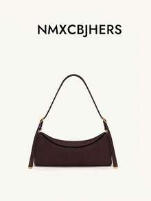 Women's New Vintage Baguette Bag, Commuter Shoulder Bag - Brown - View 1