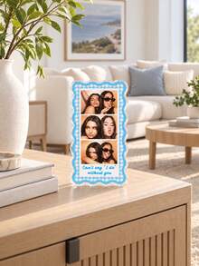 1pc Personalized Besties Photo Acrylic Block, Custom Sister Acrylic Picture Frame, Soul Sister Gift, Bestie Birthday Plaque, Desk Decor Gift - Multicolor - View 8