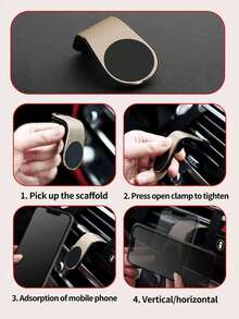 Dudukan Ponsel Mobil, Dudukan Ponsel Ventilasi AC Mobil, Cocok untuk Perangkat Navigasi, Dudukan Ponsel Berbentuk L - Berbagai gaya - View 11