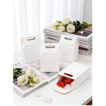 6pcs Kraft Paper Gift Bags With Window, Foldable Blank Paper Storage Bags, Small Decorative Accessory Universal Packaging Bags, Suitable For Easter, Halloween, Wedding, Birthday Party, Holiday Return Gifts, Handmade Small Items Storage, Multi-Scenario Universal - Multicolor - View 5