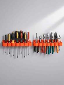 Wall-Mounted Tool Organizer Set - Garage Tool Rack For Screwdrivers And Pliers - Space-Saving Workshop Storage Storage And Organization - Multicolor - View 3