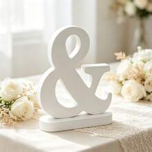 1pc Wooden Ornament, Letter Design Home Decor Craft Wall Decor Wooden Letters, Free Combination, Decorative Standing Letter Slice Sign Board Decor, For Crafts Home Party, Birthday Party, Wedding, Other Party Project Scene Decor - Multiple Styles - View 7