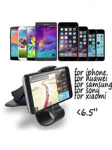 Car Dashboard Phone Holder, Clip-On Navigation Mount For Center Console, Multi-Function Universal Phone Stand - A - View 9