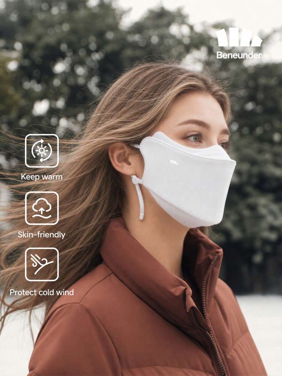 Beneunder Multi-Chamber High Wind-Resistance Warm Mask PM000 - Blue Smoke Grey - View 1