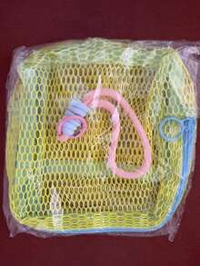1pc Macaron Color Fresh Style High-Quality Multi-Functional Mesh Storage Bag, Cute Wallet Design, Portable Makeup Bag, Zipper Tissue Storage Box, Sanitary Pad Storage Bag, Suitable For Girls Home, Travel, Vacation And School Use - Multicolor - View 14