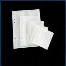 1 A7 A6 M5 Size Glitter Star Transparent Leaf Binder, Laser Holographic Binder, Transparent Inner Page Refills, PP Material Refills, PET Transparent Sticker Book, Binder Set, Notebook Set, Transparent Sticker Book - Multicolor - View 17